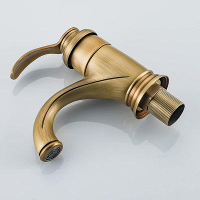 BOAOTX Wasserhahn Bad Antik, Waschtischarmatur Retro, Mischbatterie Waschbecken Armatur, Badarmatur