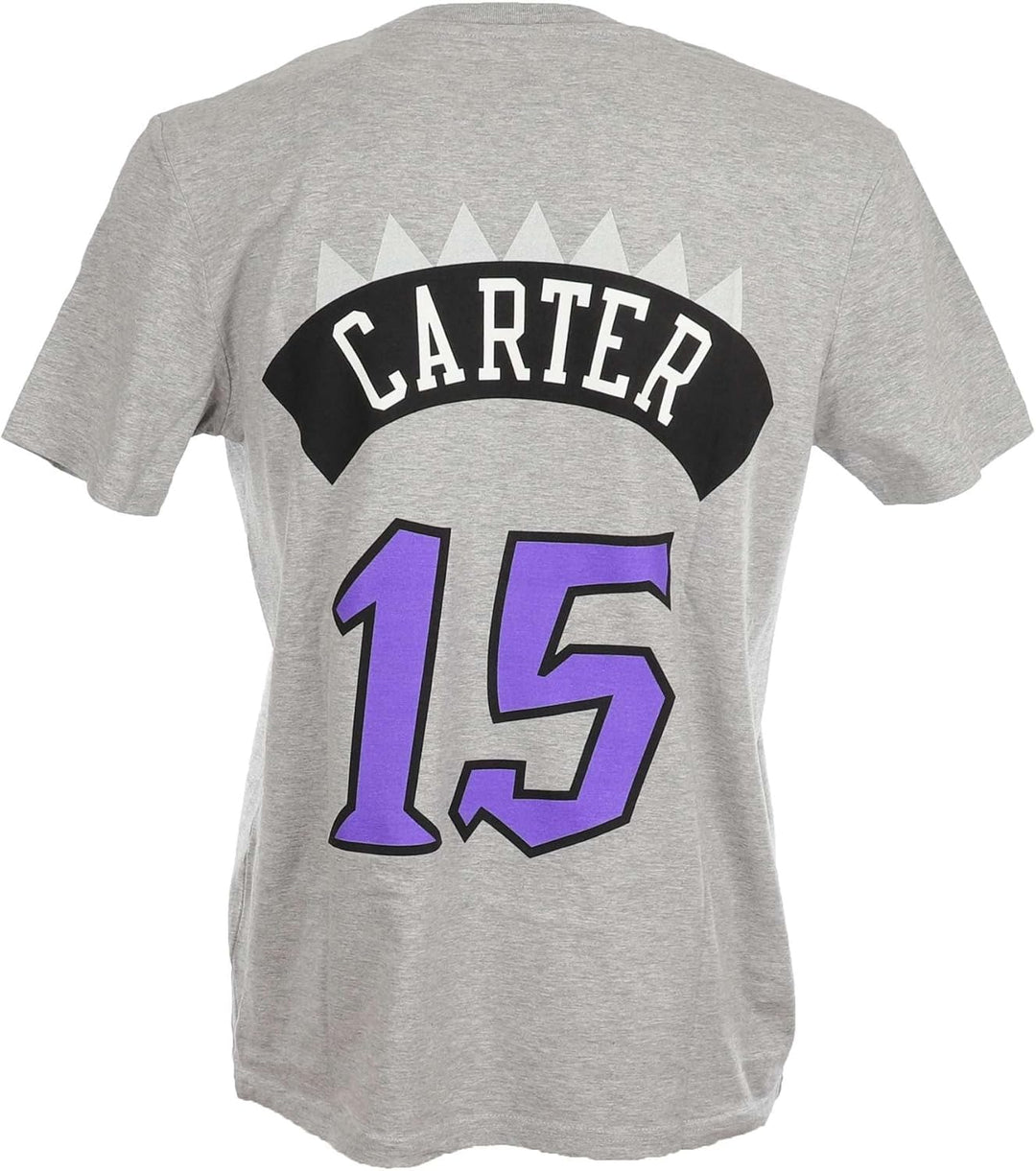 Mitchell & Ness Name & Number T-Shirt (NBA | HWC | NFL) Grey Heather, Toronto Raptors S, Grey Heathe