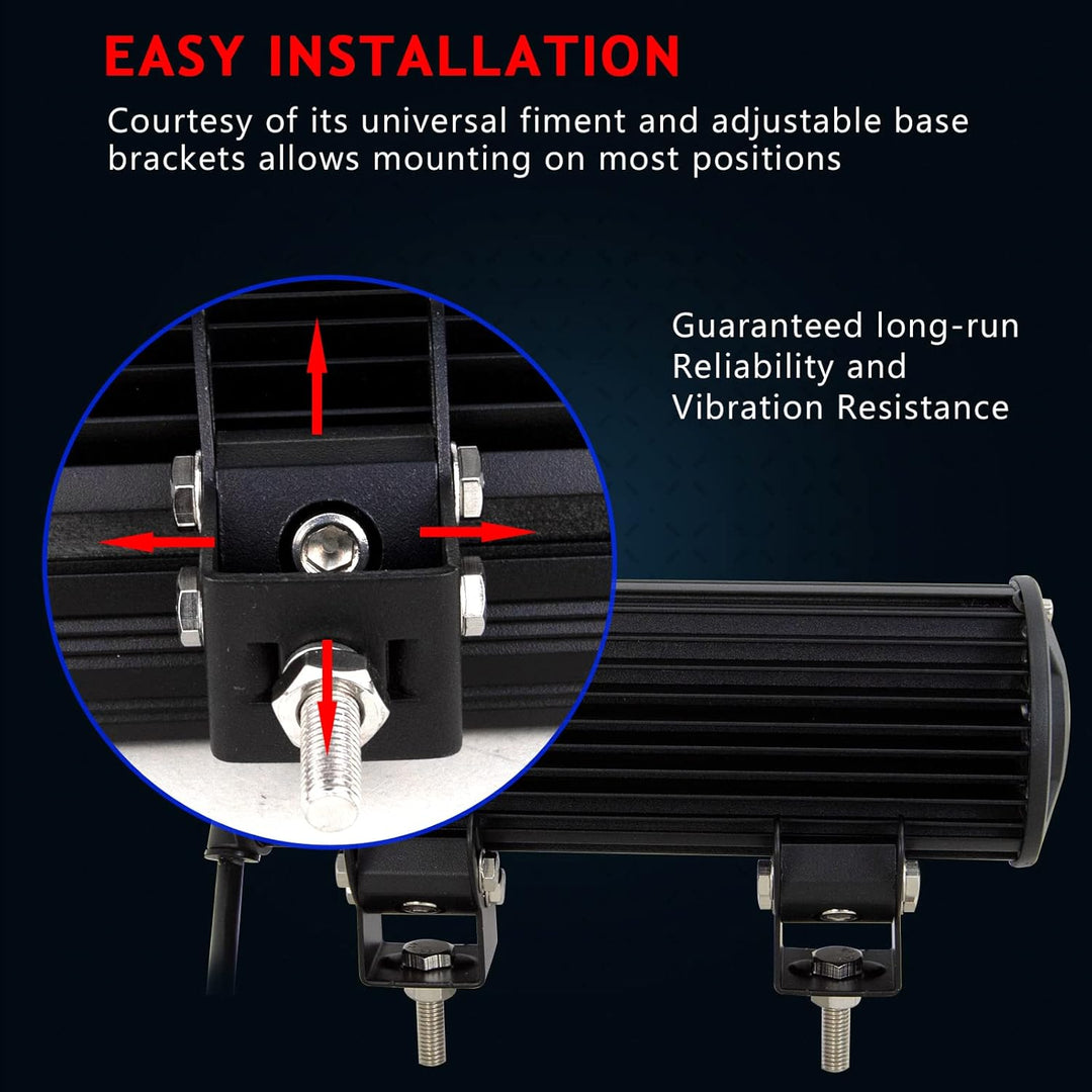 Willpower 23 cm 54W Spot LED-Arbeitsleuchte Bar SUV 4WD Fahren Nebelscheinwerfer 9 inch 54W Spot, 9