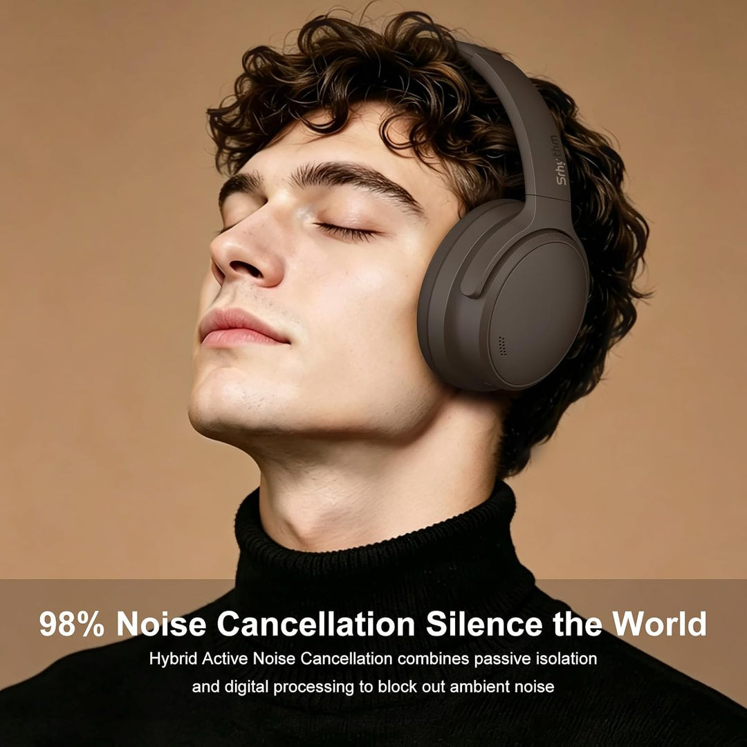 Srhythm NiceComfort 35(2.Gen)Noise Cancelling Kopfhörer 4Lautsprechern40kHz | HD Sound,140 Stunden U
