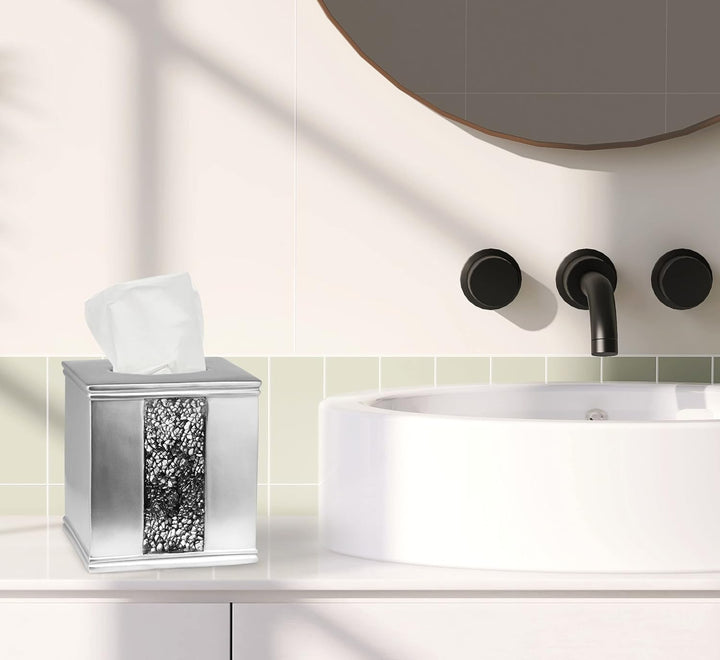 Popular Bath Silber Sinatra, Taschentuchbox Silber Papiertücher-Packung, Silber Papiertücher-Packung