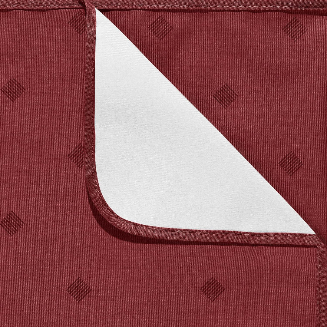 Erwin Müller abwaschbare Tischdecke, Tischwäsche Neuss im Rautendesign Burgund Grösse 110x140 cm - a