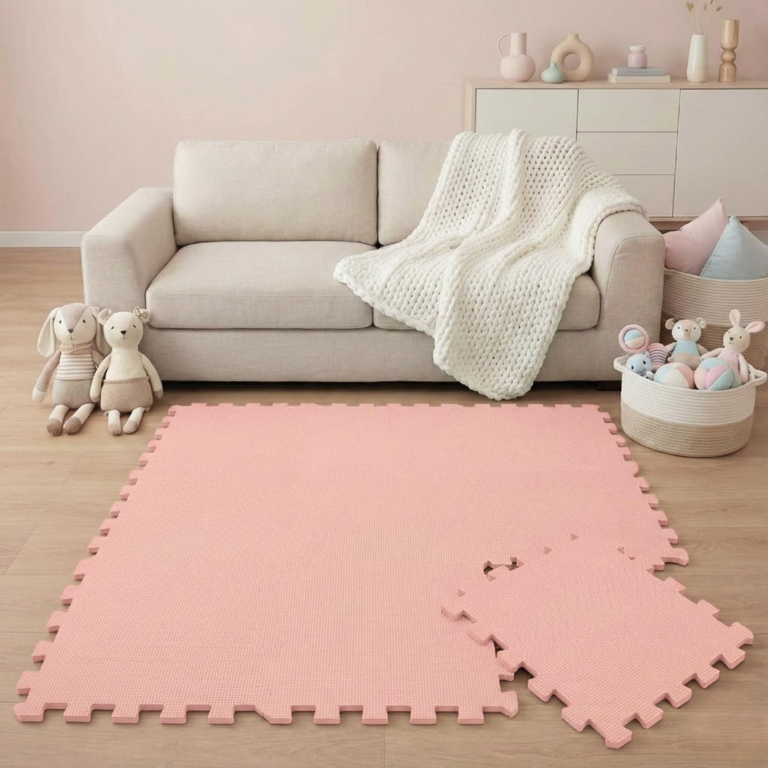 LittleTom 9 Teile Spielmatte Baby Puzzlematte ab Null - 30x30 Krabbelmatte Baby - Spielmatte Kinder