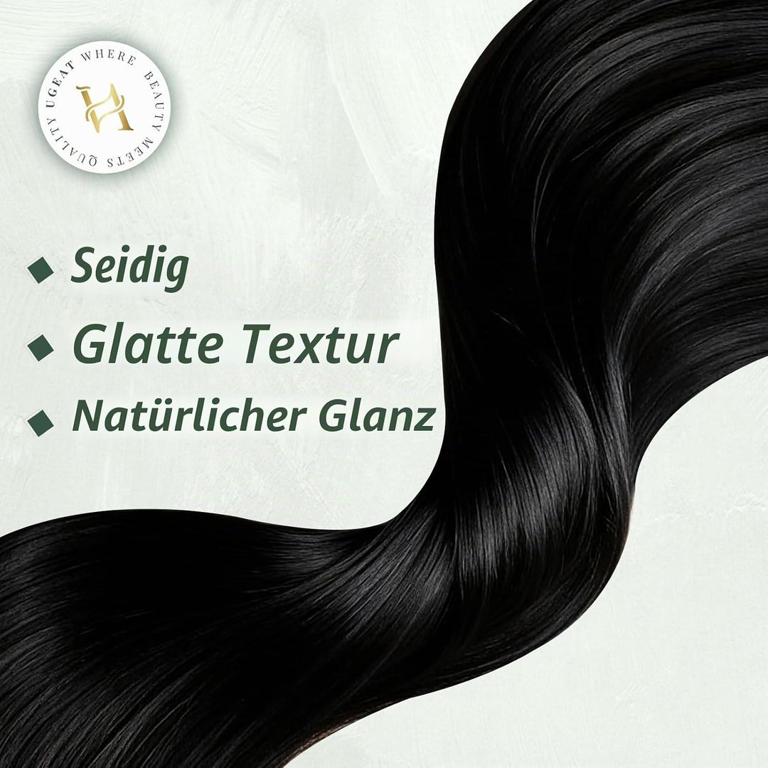 Ugeat Tape Extensions Echthaar Blond Haarverlängerung Echthaar Goldbraun mit Platinblond Invisible T