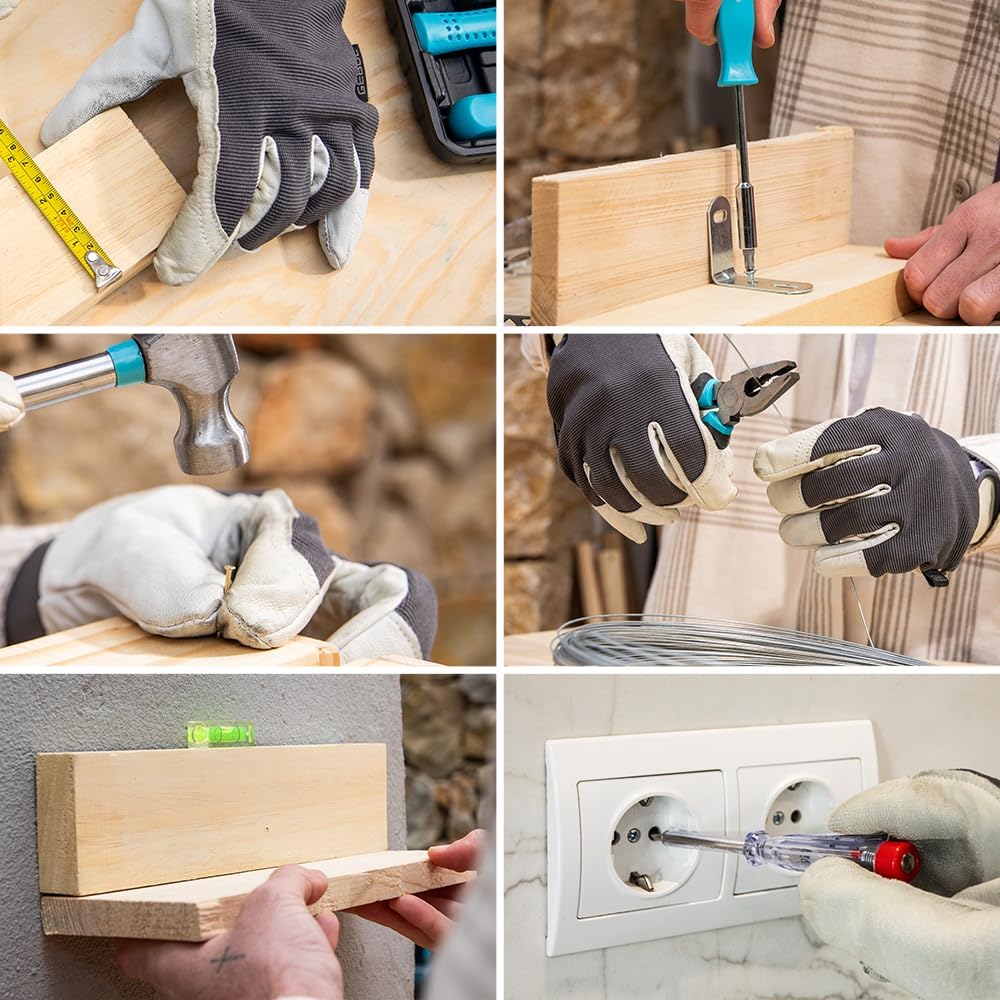 Cecotec Werkzeugbox ToolBox EasyGo. Mini-Set mit Hammer, Massband, Zange, Wasserwaage, Fein-Schraube