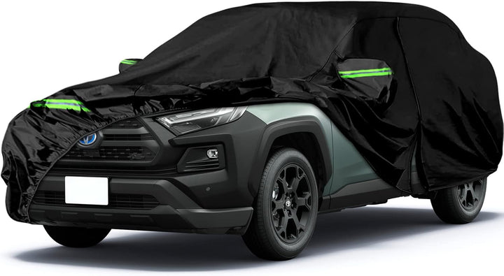 Autoabdeckung Wasserdicht Ersatz für Toyota Rav4 SUV 2012-2023, Vollgarage Autoplane Staubdicht UV-S