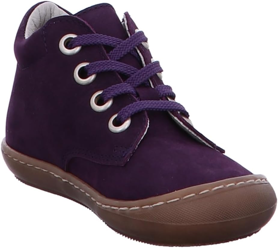 Däumling Mädchen Salli Sneaker 22 EU Schmal Country Aubergine, 22 EU Schmal Country Aubergine