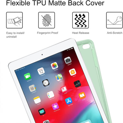 Fintie Tastatur Hülle für iPad 9.7 2018 (6. Generation), Soft TPU Rückseite Gehäuse Keyboard Case mi