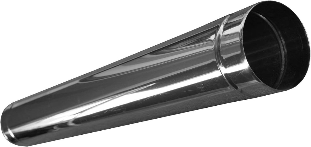 Rohr, Edelstahl EW, Länge 1,0 m, Durchmesser 130 mm Schornstein Sanierung Rauchrohr Ofenrohr Abgasro