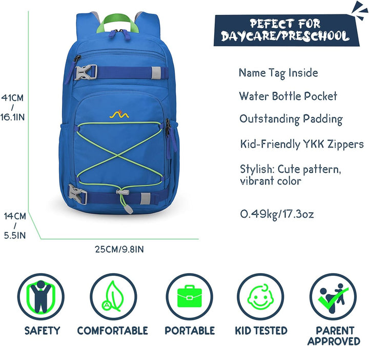 MOUNTAINTOP Kinderrucksack Mädchen Jungen Schulrucksack Schultasche für Schule Wander, 15L, 25 x 14