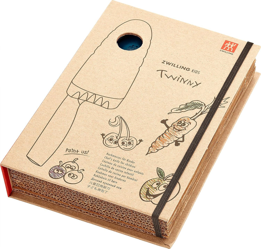 ZWILLING Twinny Kinderkochmesser, 10 cm, mit Fingerschutz, Edelstahl, Abgerundete Klingenform, Kindg