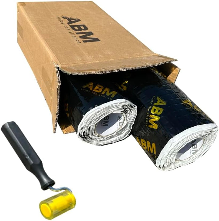 ABM Alubutyl BLACK 2 Rollen 2.0 mm x 40 cm x 5 Meter insgesamt 4 m² Selbstklebende Alubutyl Anti Drö