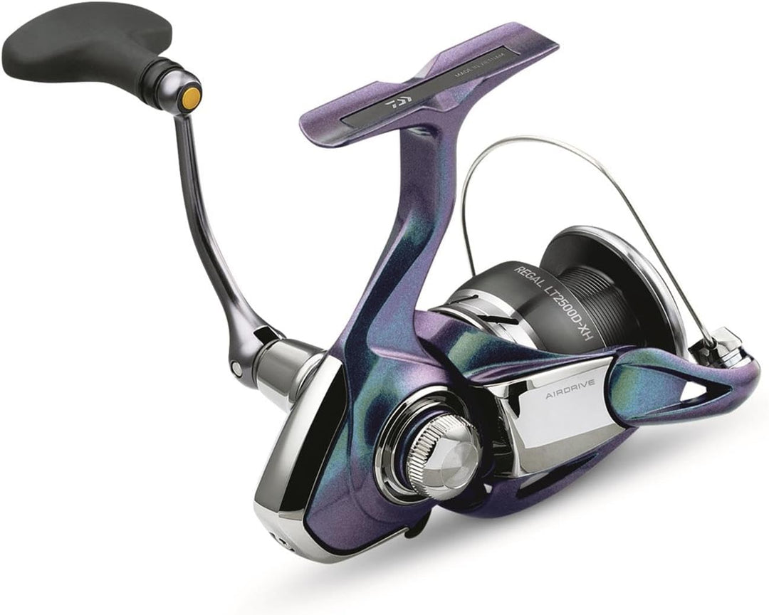 Daiwa Regal LT Deep Spool Spinning Reel for Lakes, Ponds and Rivers Schwarz 3000, Schwarz 3000