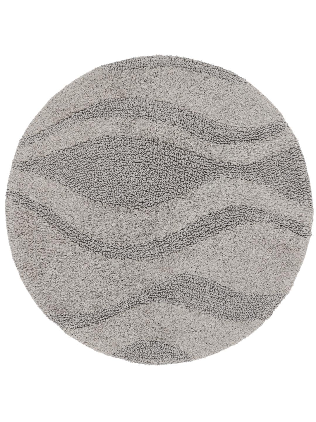 RugVista Breeze Teppich - Grau Teppich Ø 70 Moderner, Rund Teppich