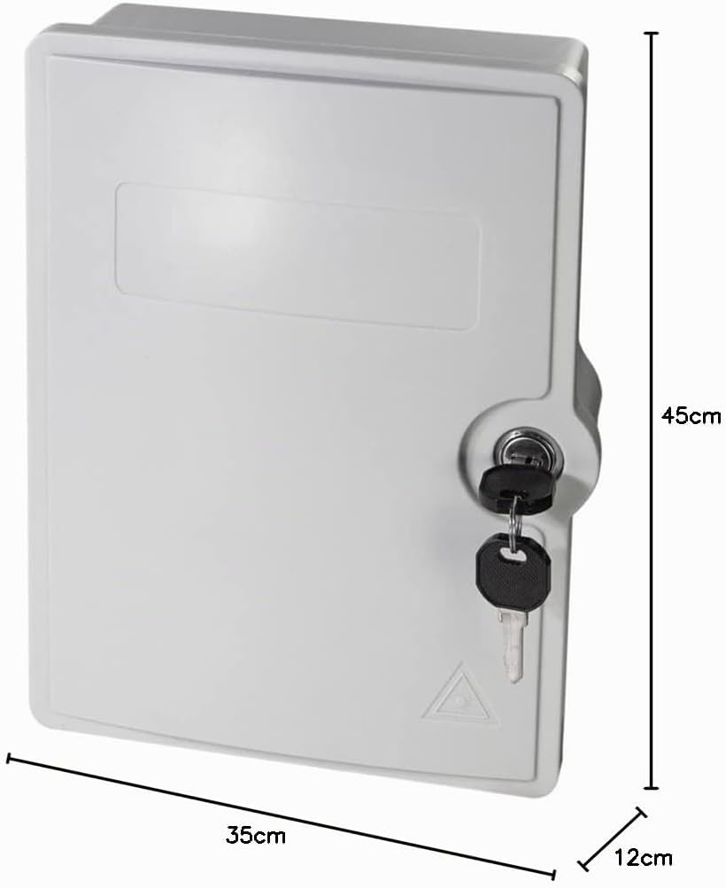 LogiLink FB124E - FTTH/FTTB-Anschlussleergehäuse, für max. 24 Fasern, 6X LC/QD o. SC/DX, Grau unbest