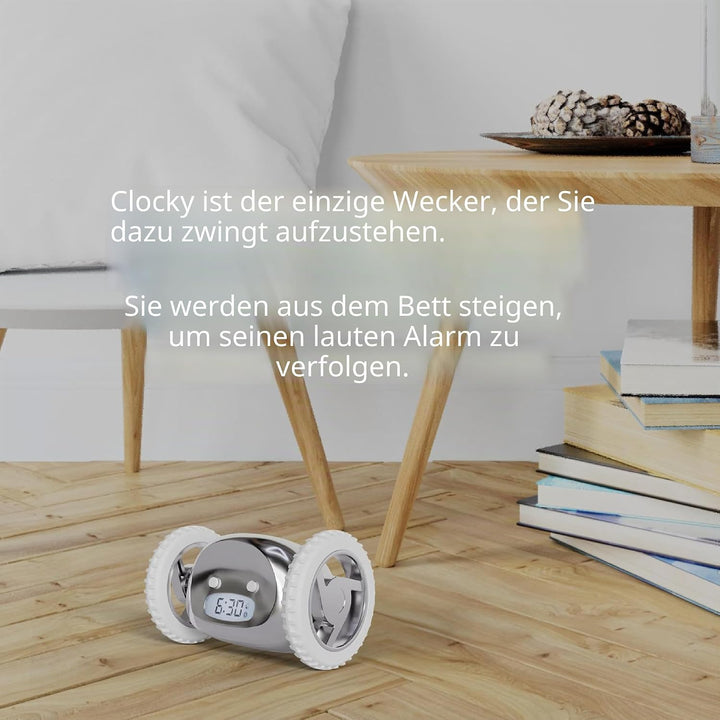 CLOCKY Lauter Wecker Digital Wecker Laut für tiefschläfer Erwachsene Jugendliche Lustig für schwerhö