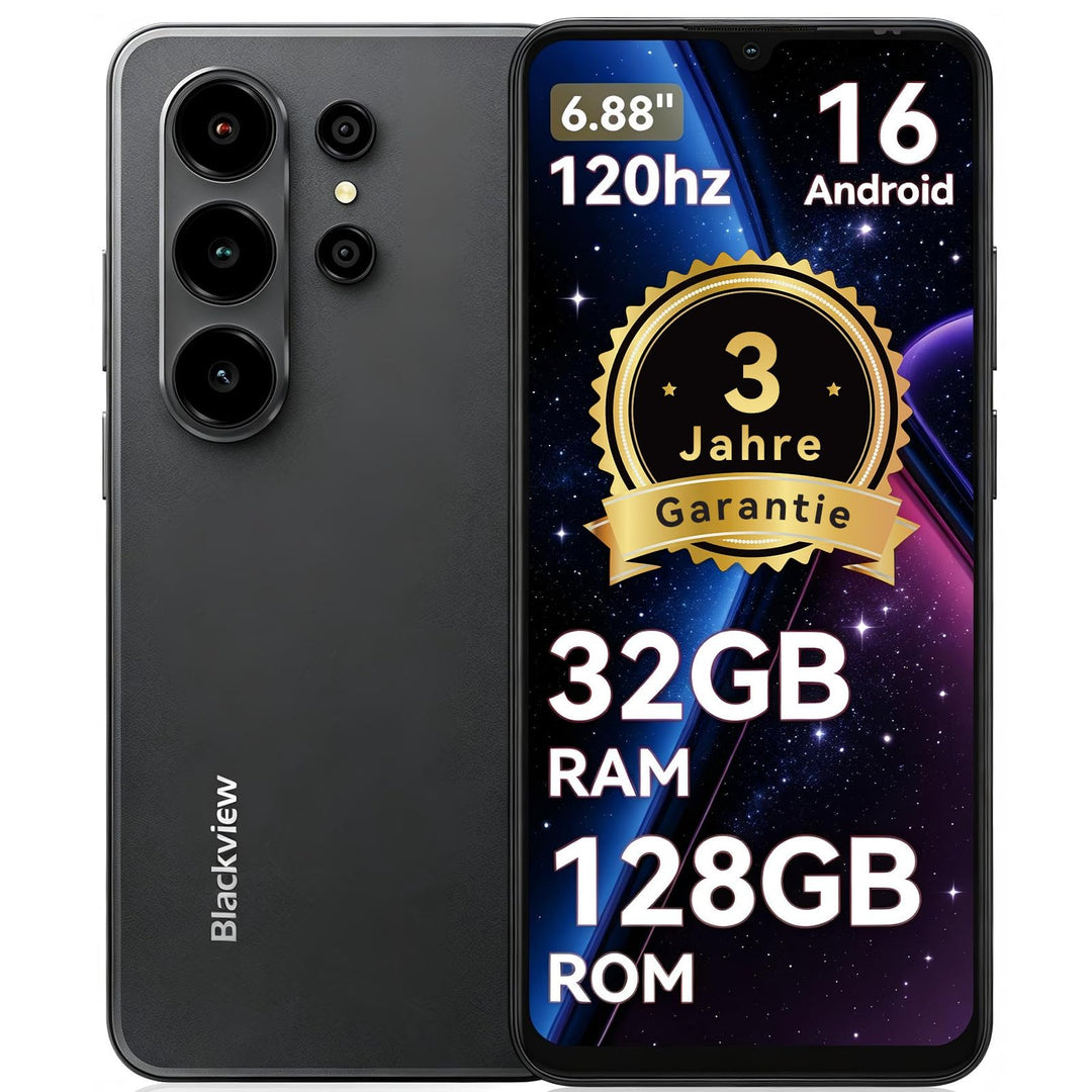 Blackview Wave 10 Smartphone Ohne Vertrag, Android 16 Handy,6,88" 120Hz, 32GB+128GB/2TB,32MP 13MP/50