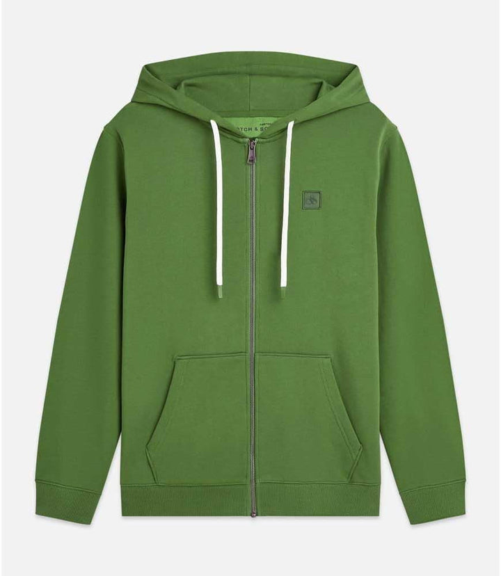Scotch & Soda Herren Essential Badge Logo Hooded Sweatshirt Hooded Sweatshirt S Garden Green 300, S