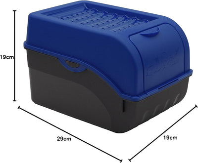 ARTECSIS Kartoffel Aufbewahrungsbox dunkelblau 2er Set I Gemüsebox Kartoffelbox mit Deckel für ca. 4