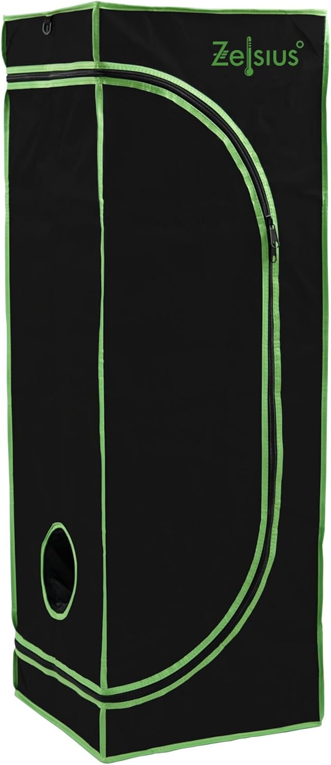 Zelsius Growzelt MyHomeGrow Grow Tent | Indoor Growroom | schwarz grün | Growschrank Darkroom Pflanz
