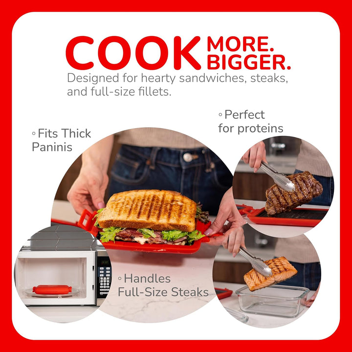 MAX™ Mikrowellen-Sandwichmaker, Mikrowellen-Grill, Toaster, Grilled-Cheese-Sandwichmaker in 3 Minute