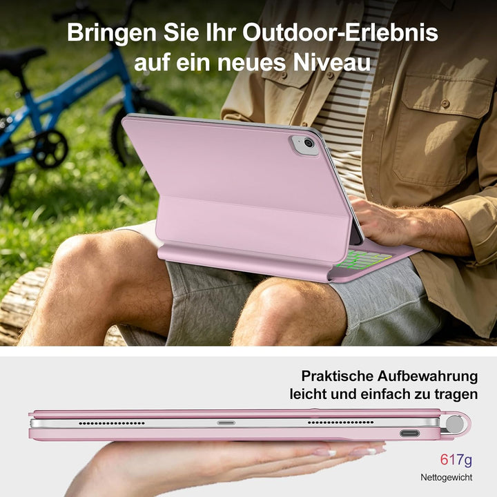 Magic Keyboard für iPad Air 13 Zoll 2026/2025/2024 (M4/M3/M2), iPad Pro 12.9 Zoll (6/5/4/3 Gen), Hül