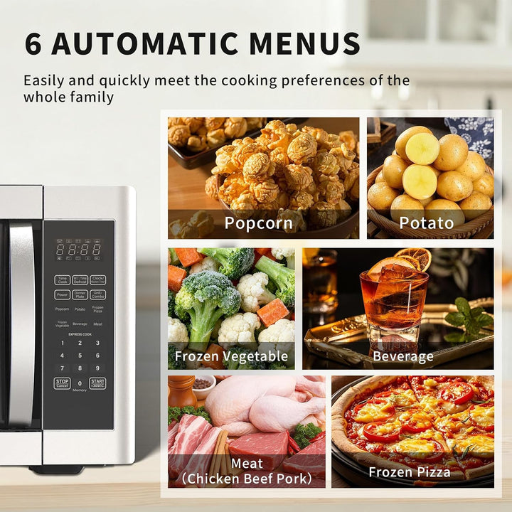 Mikrowellengrill, 42 l, Mikrowelle 1100 W, Grill bis 1400 W, Kombi-Kochen, 11 Leistungsstufen, multi