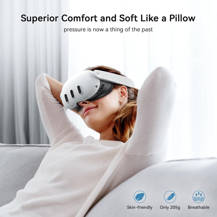 AMVR Face Cover Pad Facial Interface kompatibel mit Meta/Oculus Quest 3 Zubehör, mit weichem PU Face