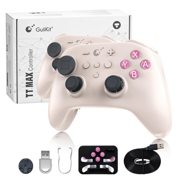 GuliKit TT Wireless Controller für PC, Android, iOS, Switch 1/2, TMR Joysticks, Aufweckfunktion und