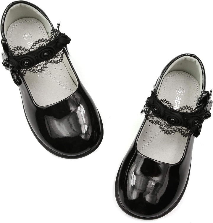 Apawwa MäDchen Mary Jane Flats Schuhe MäDchen Schulschuhe Festliche Schuhe MäDchen Ballerina Schuhe