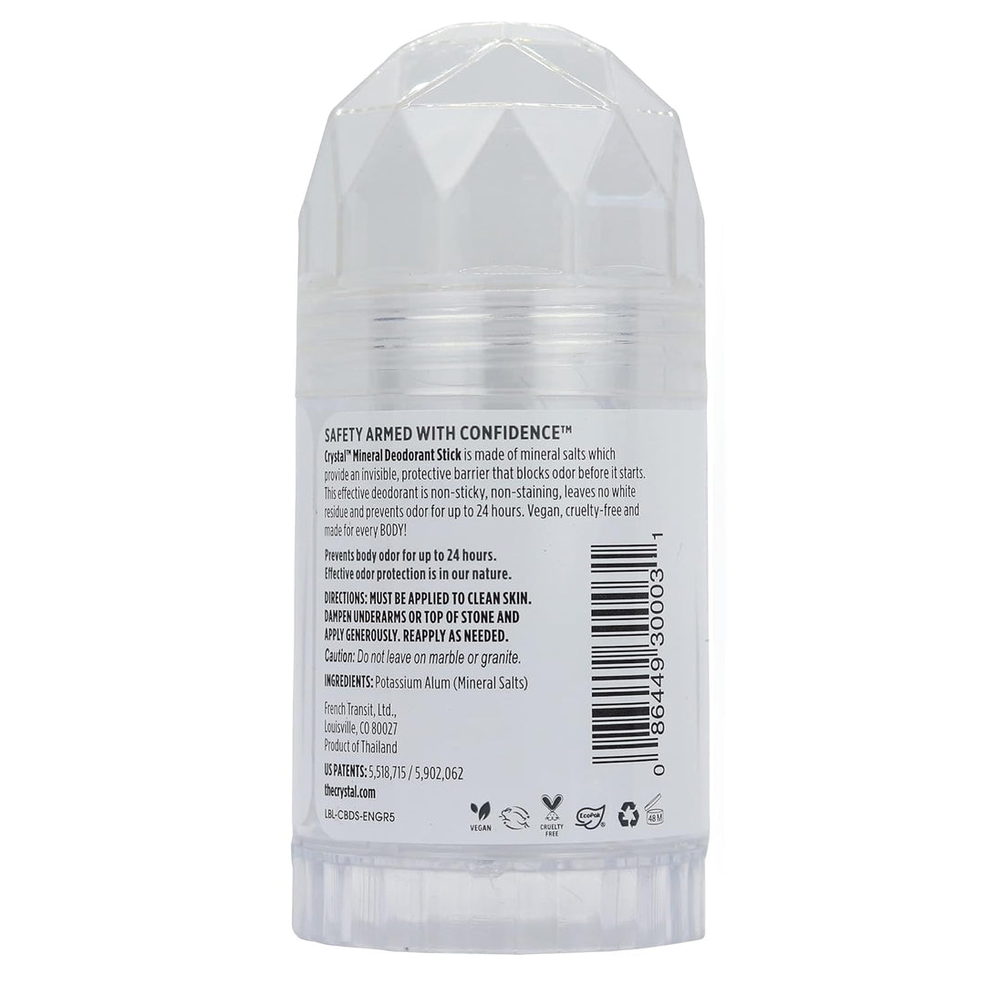 Crystal, Körper-Deodorant, Stick, ohne Duft, 125 ml Original 125 ml (1er Pack), Original 125 ml (1er