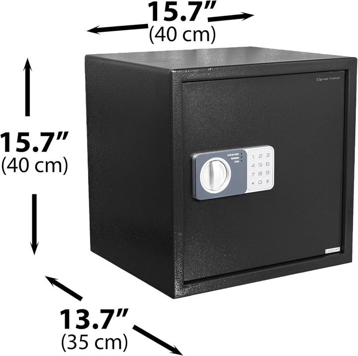 Genie Hand – Tresor mit Zeitschloss – B-Klasse-Schloss – Anti-Bounce-Technologie (Gross), Gross