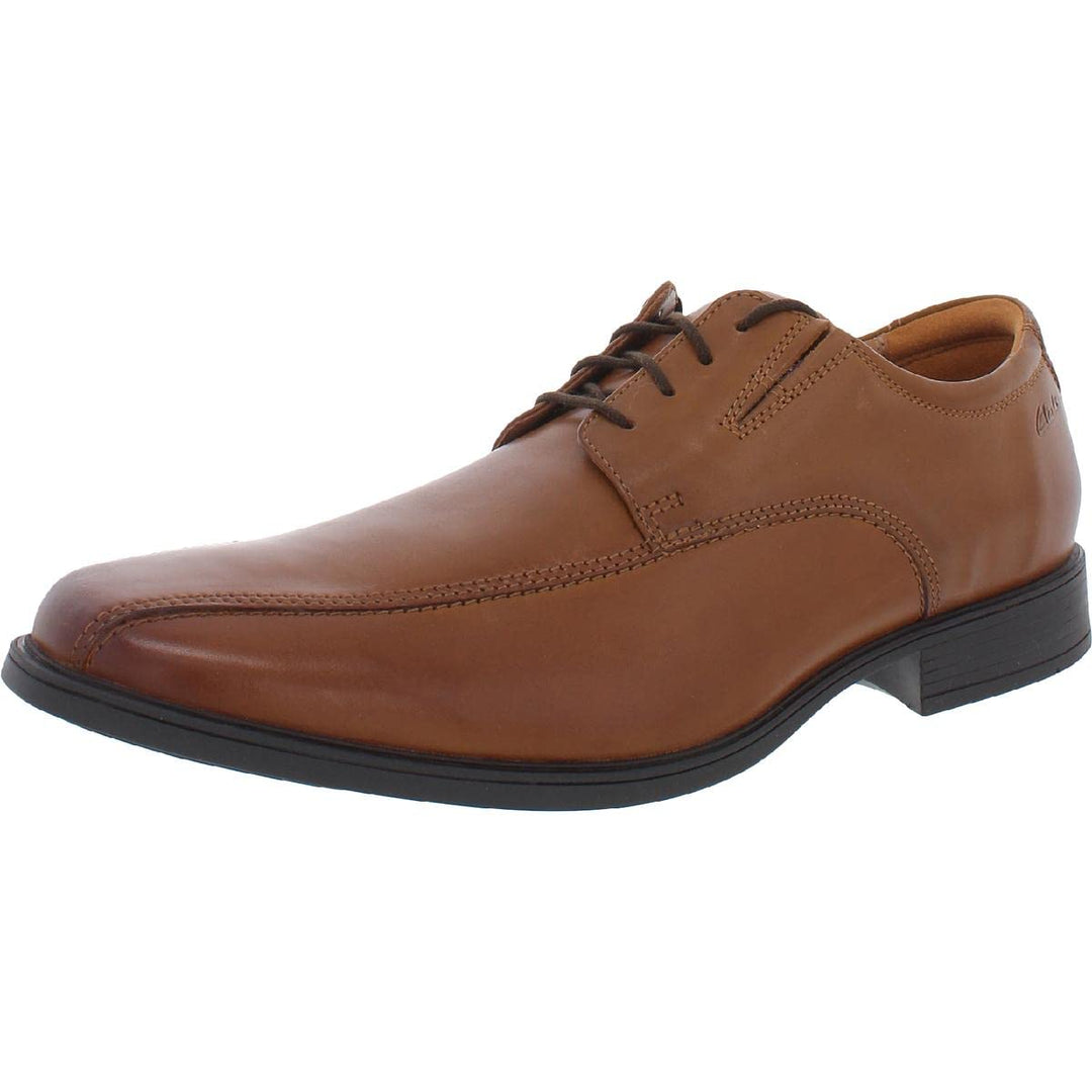 Clarks Herren Stafford Park5_Derby 42 EU Dunkelbraunes Leder, 42 EU Dunkelbraunes Leder