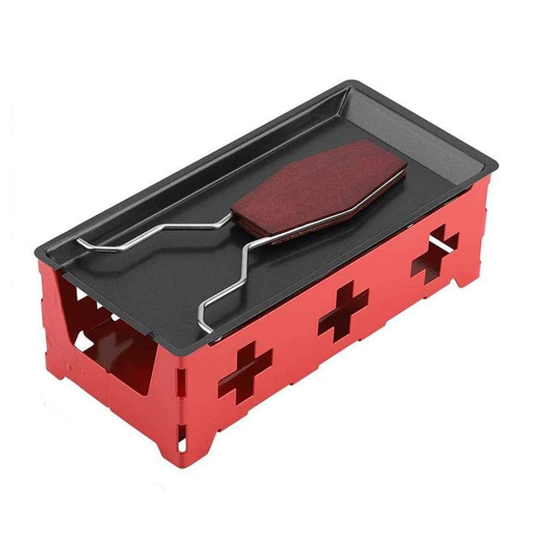 RoseFlower Mini-Raclette-Grill Einzelset für 1-2 Personen, Antihaft-Käse Raclette Rotaster Ofen Mit