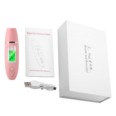 Skin Moisture Analyzer mit LCD-Bildschirm zur Bestimmung der Hautfeuchte zur Fluoreszenzdetektion (A