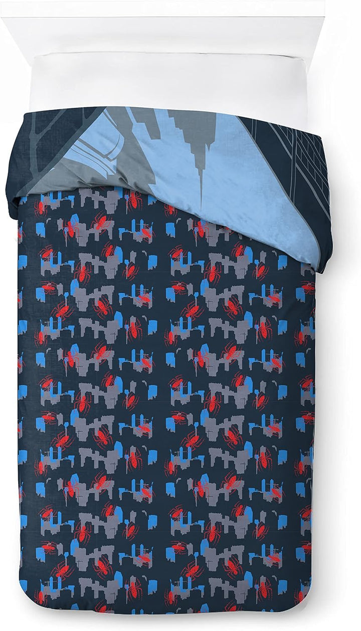 Jay Franco Marvel Spiderman City Streets Einzelbettgrösse Kinderbettwäsche-Set mit Bettbezug 135x200