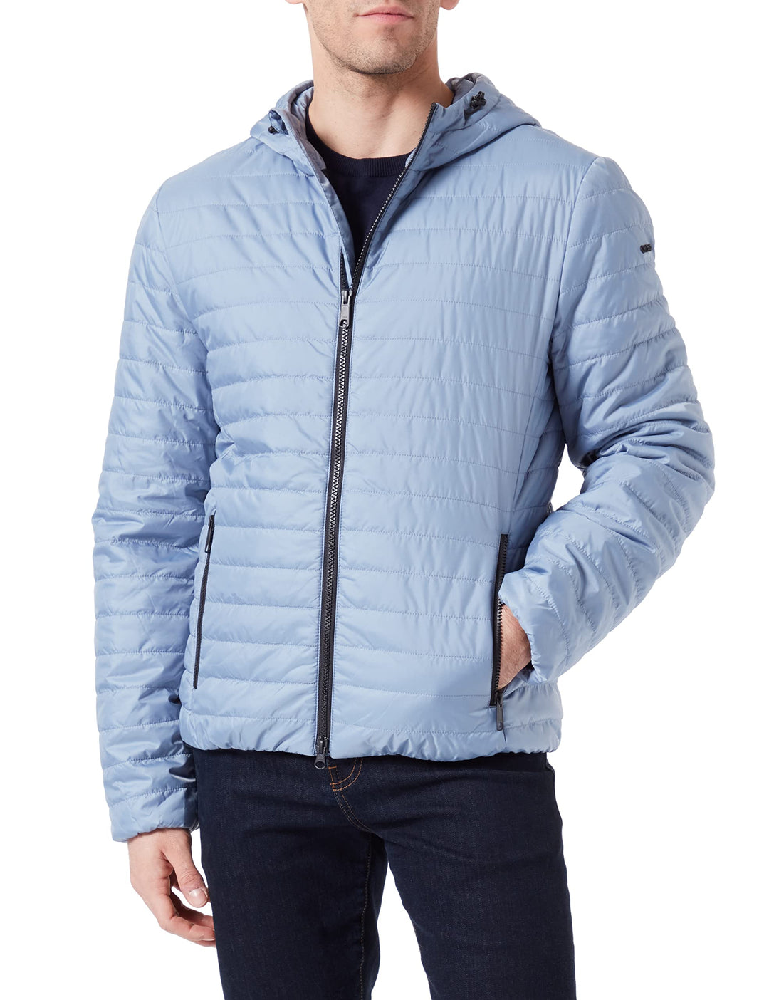 Geox Herren M Wilmer Jacket 48 Faded Denim, 48 Faded Denim