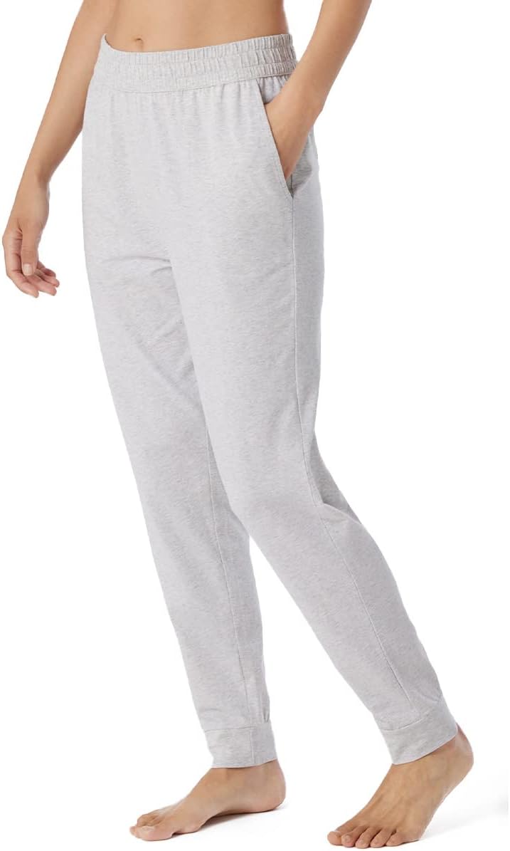 Schiesser Damen Schlafhose Lang Baumwolle-Mix + Relax Pyjamaunterteil 34 Grau-mel._179266, 34 Grau-m