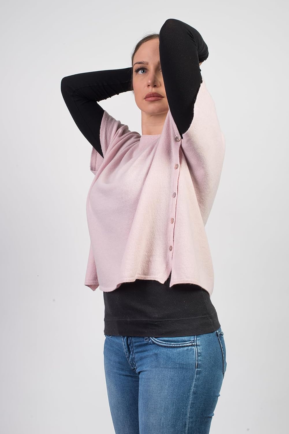 Dalle Piane Cashmere - Poncho mit Knöpfen aus Kaschmir-Gemisch - für Damen Einheitsgrösse Grosse Grö