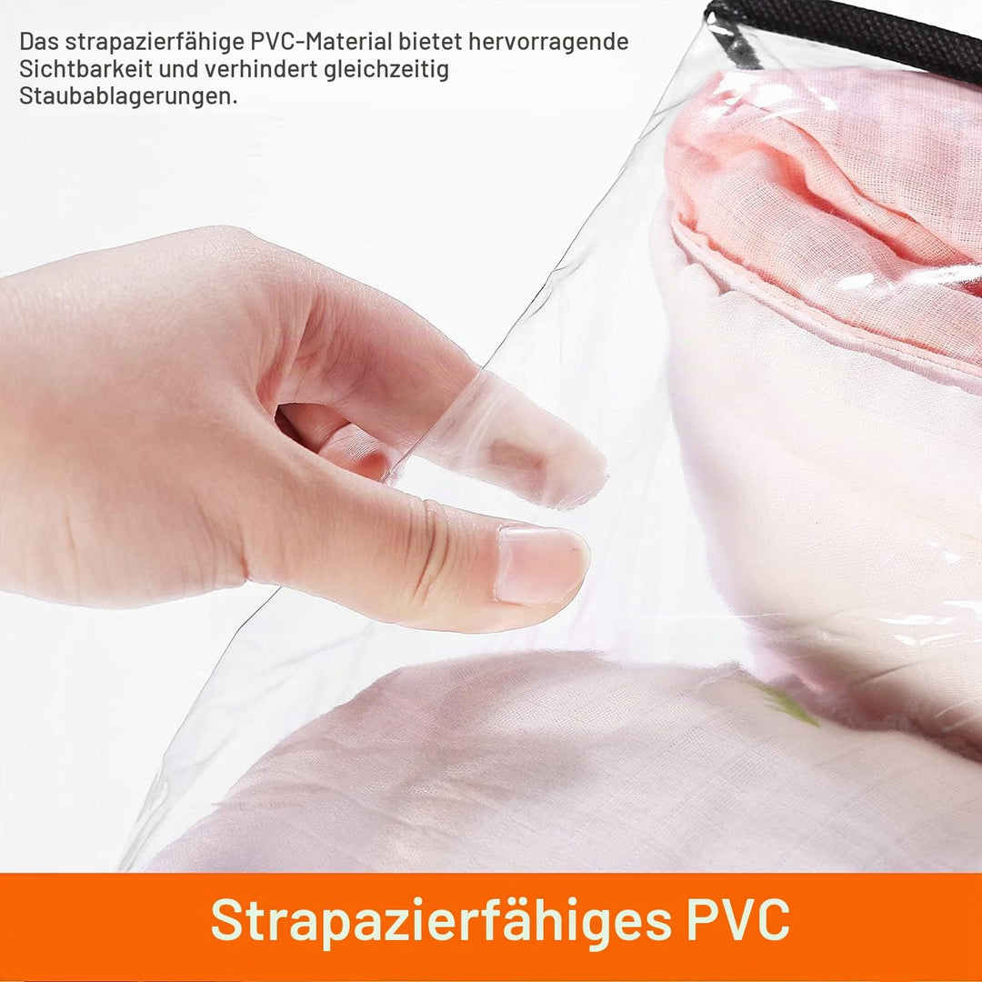 Vieshful 5 Pack Aufbewahrungsbeutel Löschen 110L Übergross Kleidertaschen mit Doppelten Reissverschl