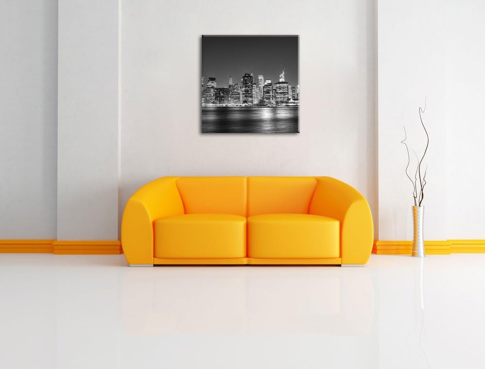 Pixxprint New York City, Grösse: 60x60, Leinwandbild Quadratisch, Wandbild, Kunstdruck, fertig bespa