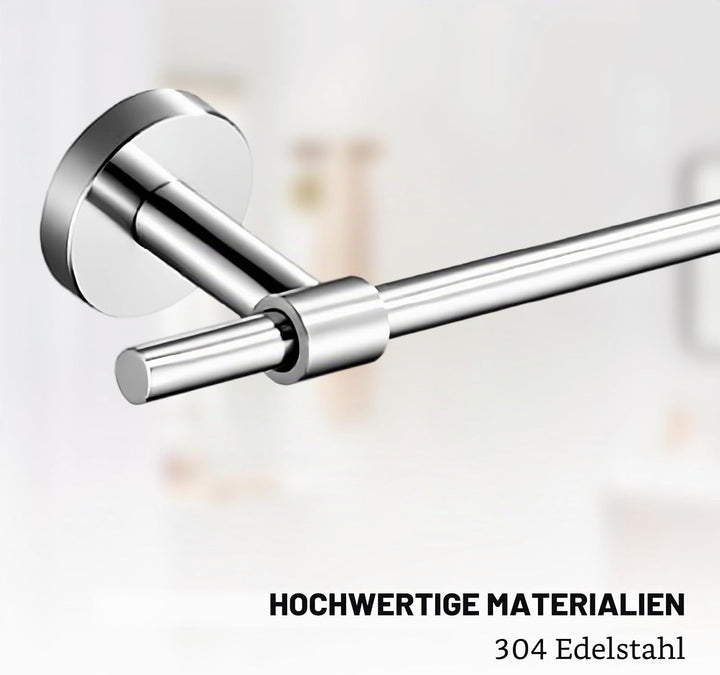 Handtuchhalter Bad, Edelstahl Gebohrt Handtuchhalter Wandmontage, Silber 30 × 7 cm WC Rollenhalter,