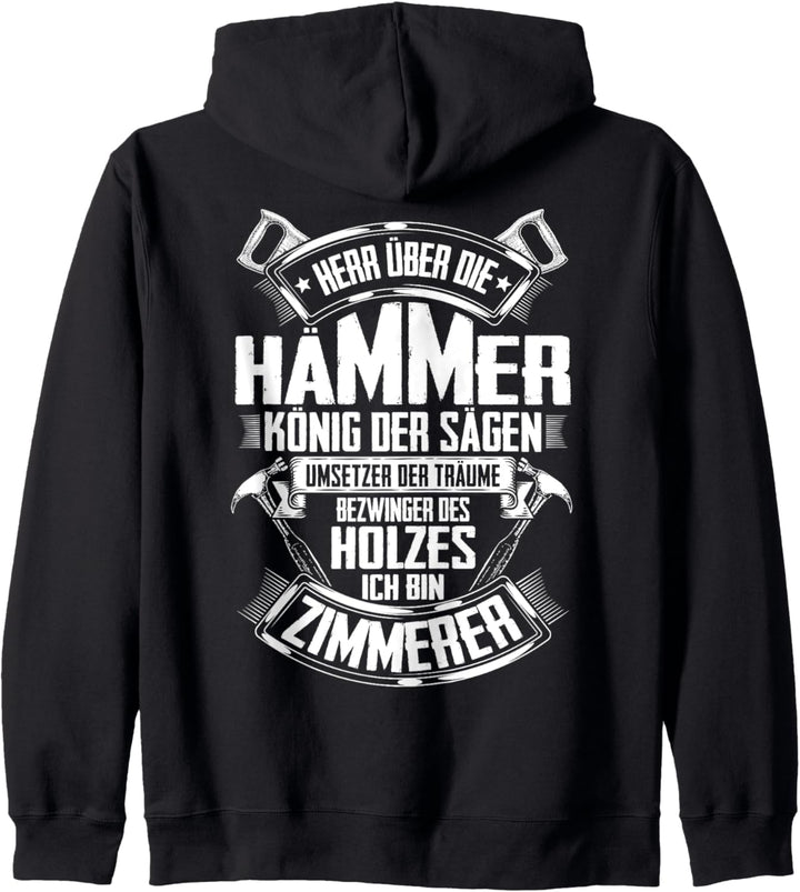 Zimmermann Bezwinger Des Holzes Zimmerei Zimmerin Zimmerer Kapuzenjacke