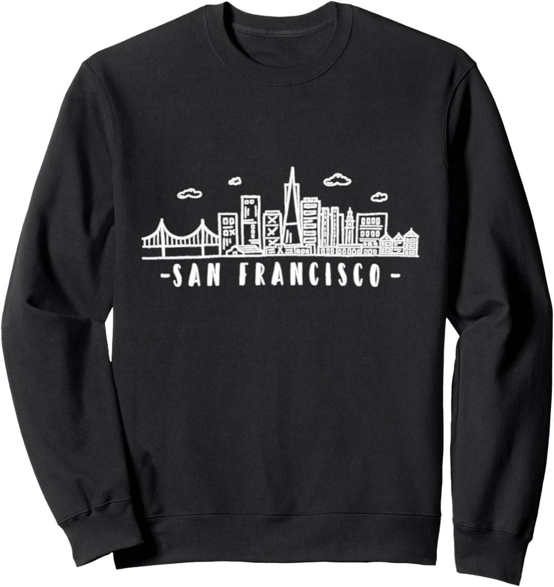 Skyline von San Francisco Kalifornien Sweatshirt