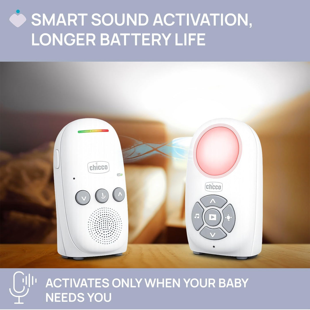 Chicco Audio Babyphone Digital mit DECT-Technologie, sichere Verbindung und Störungsfreiheit, bidire