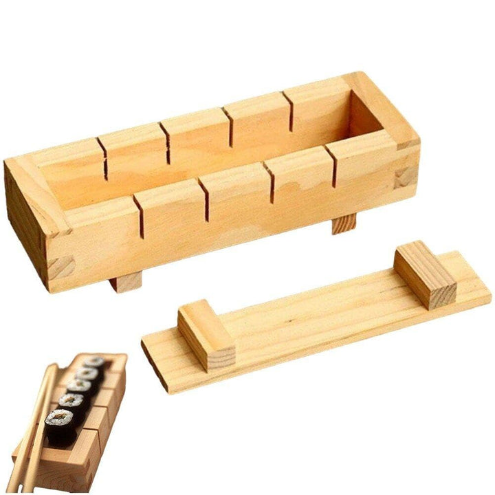 Generic Holz Rechteckige Sushi Presse Form Box Sushi Maker Reis Form DIY Sushi Reis Roller Formen Su
