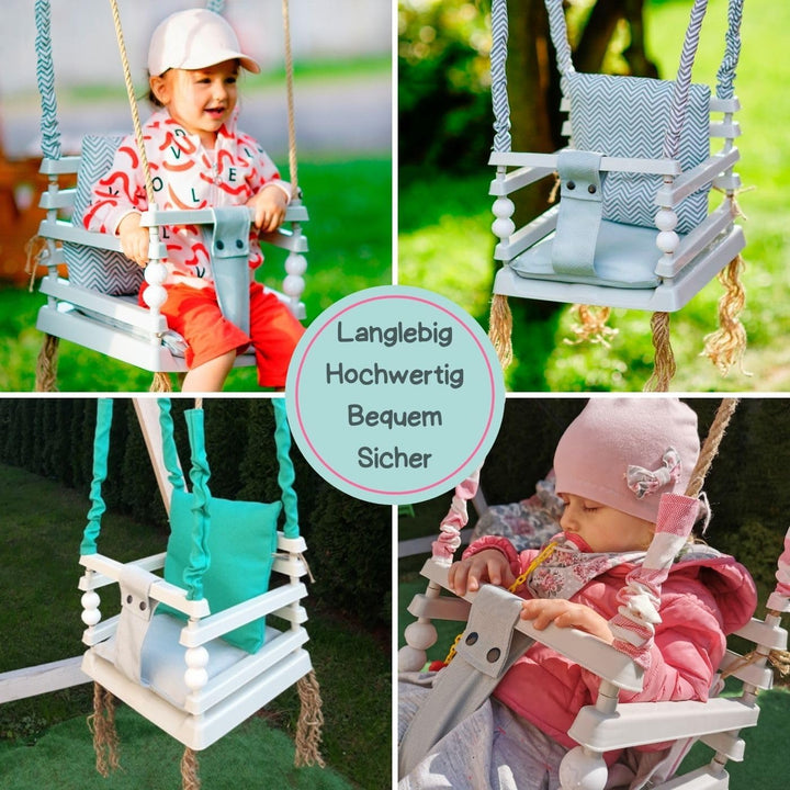 Love Gifts® Schaukelsitz Outdoor - Babyschaukel/Kinderschaukel - Schaukel für Garten, Zimmer oder Ki