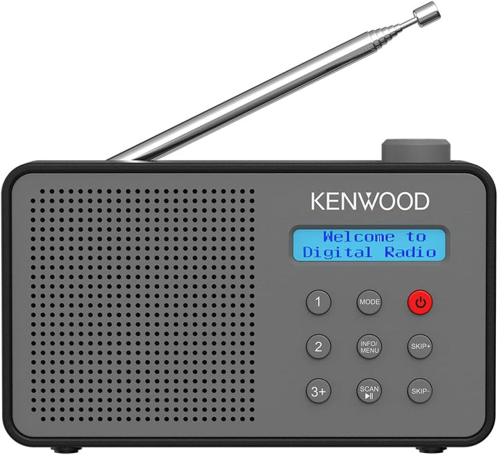 Kenwood CR-M25DAB-H - Tragbares DAB+ Radio mit Bluetooth, Automatic Safety Alert (ASA), Li-Ion Akku