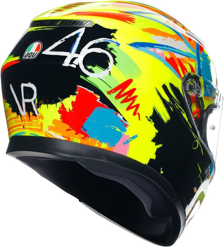 AGV K3 Rossi Winter Test 2019 Integralhelm (gelb/schwarz/blau) XS (53), XS (53)