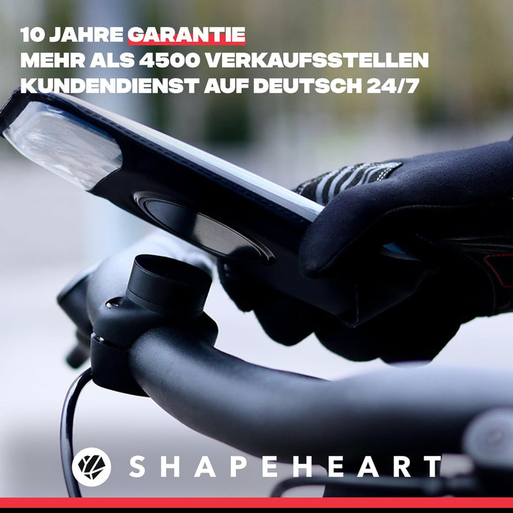 Shapeheart französische Innovation, magnetische Fahrrad-Telefonhalterung Pro mit abnehmbarer wetterf